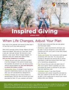 Inspired Giving - Spring 2023 Newsletter